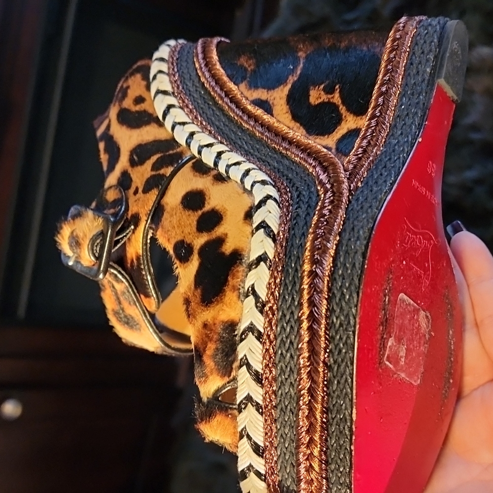 Almost new red bottom espadrilles size 36 - Picture 6 of 10